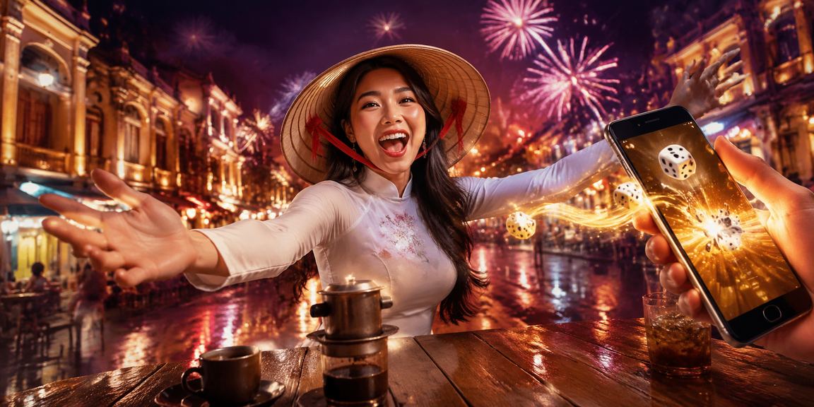 Giao diện nền tảng cá cược trực tuyến Việt Nam trên màn hình điện thoại và máy tính bảng