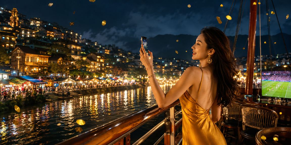 Người dùng Việt Nam theo dõi giải thưởng casino trực tuyến trên màn hình lớn