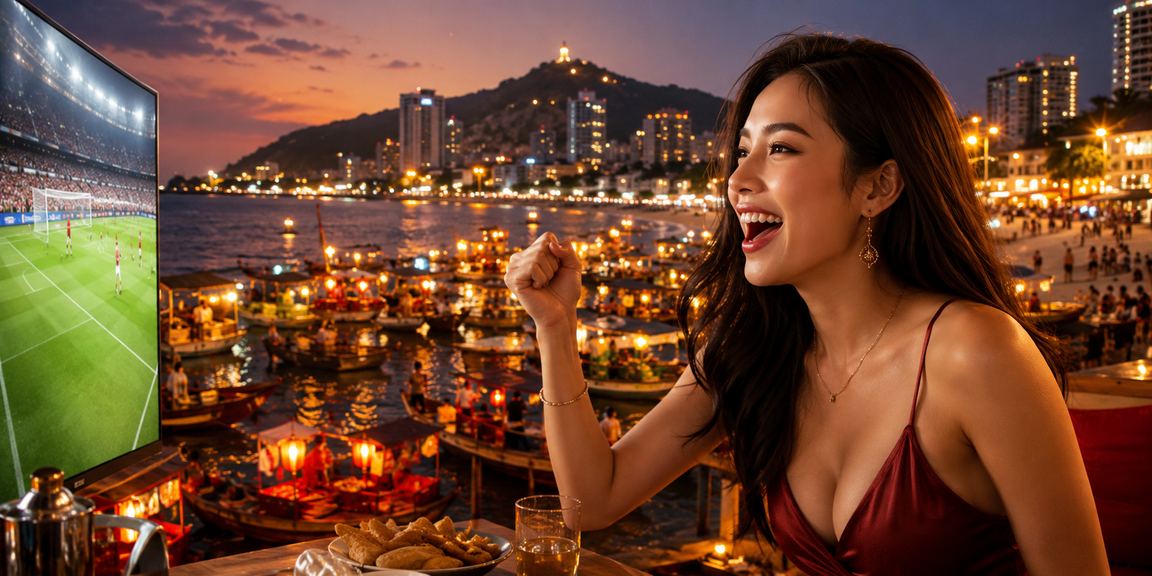 Người hâm mộ bóng đá tại Vũng Tàu đặt kèo trực tuyến vào buổi tối tại chợ đêm